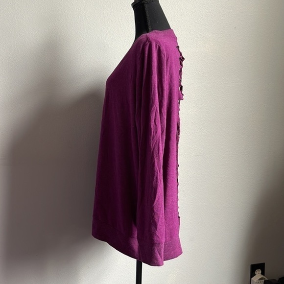 Torrid braided back womens long sleeve top size 2 MC - Picture 2 of 5